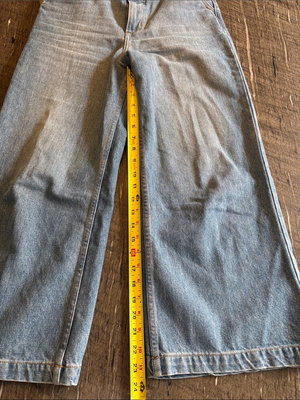 Caron Callahan Andes Pant in Washed 70s Light Blue Wide-Leg Trouser Jeans ($355) - Picture 9 of 12